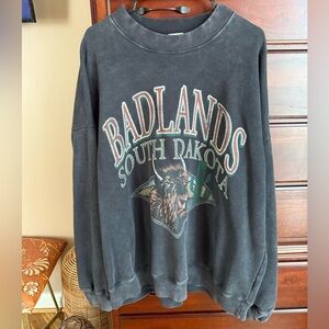 Abercrombie & Fitch Black Crewneck Sweater